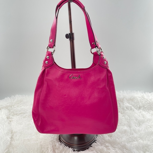 Coach Hot Pink Shoulder Hand Bag - Picture 1 of 11